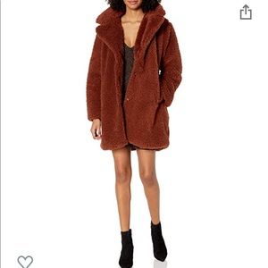 NEW Steve Madden faux fur teddy jacket coat